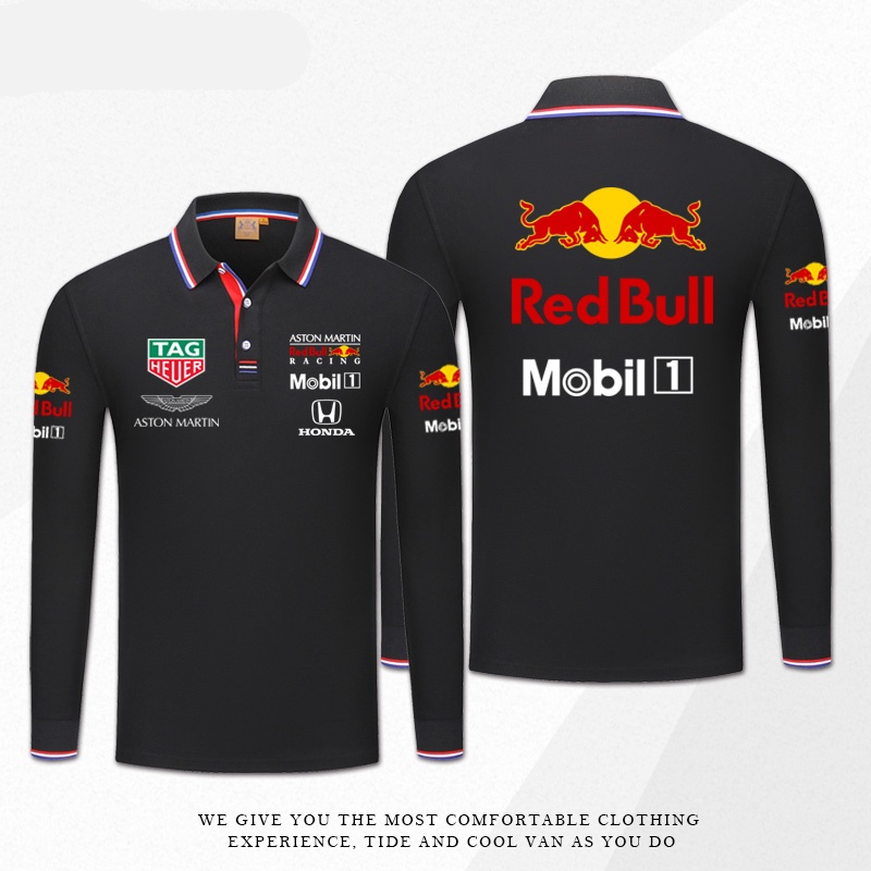 ใหม่-เสื้อโปโลแขนยาว-ลายทีมแข่งรถ-f1-และเสื้อโปโล-f1-สีแดง-แฟชั่นฤดูร้อน-สําหรับผู้ชาย-และผู้หญิง-2022