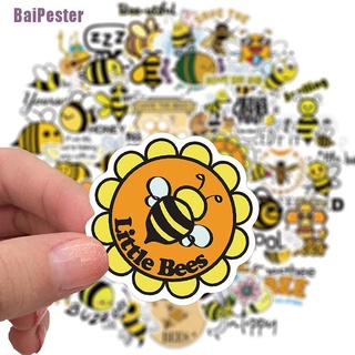 Baipester- + สติกเกอร์ ลายกราฟฟิตี้ผึ้ง สําหรับตกแต่งแล็ปท็อป โน้ตบุ๊ก รถจักรยานยนต์ สเก็ตบอร์ด 50