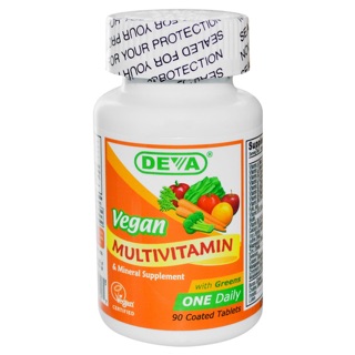 💥พร้อมส่ง💥🇺🇸 Deva Vegan, Multivitamin &amp; Mineral Supplement, 90 Coated