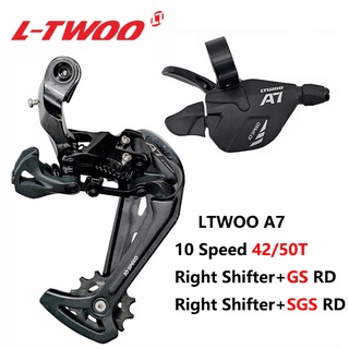 Ltwoo A7 คันเกียร์ทริกเกอร์ และตีนผีหลัง 10 ความเร็ว 42T 46T 50T 1x10 สําหรับจักรยานเสือภูเขา SRAM SHIMANO