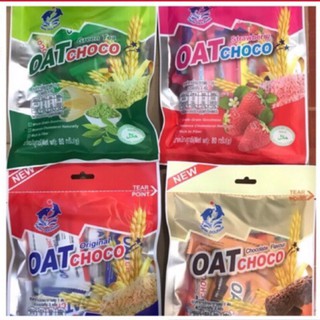 สินค้า #ข้าวโอ๊ตชนิดแท่ง OAT CHOCO ตรา ทวิน ดอลฟิน