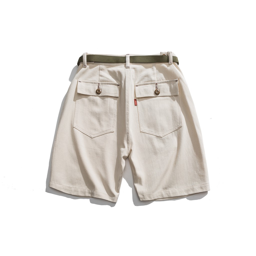 กางเกงขาสั้นสีทึบย้อนยุคญี่ปุ่น-แฟชั่นผู้ชายฤดูร้อนกางเกงขาสั้นหลวมสบาย-ๆ-m-xl