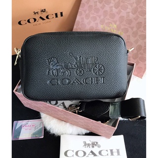 พร้อมส่ง กระเป๋าสะพายข้าง coach bag แบบ 2 ซิป ขนาด กว้าง 9.5 นิ้ว สูง 6 นิ้ว crossbody โค้ช