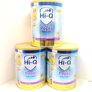 (3กระป๋อง) Dumex HiQ Pepti ไฮคิวเปปติ นมผงสำหรับเด็กแพ้โปรตีนนมวัว ขนาด 900g