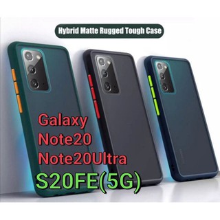 👍พร้อมส่งในไทย👍เคสขอบนิ่มหลังแข็งขุ่น For Galaxy Note20/Note20Ultra/Note 20/Note9/Note10Plus/S20FE/S20 FE