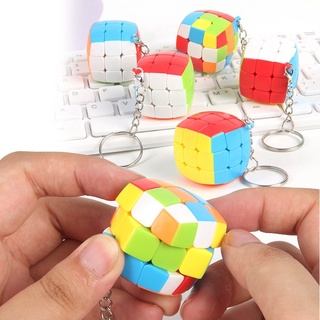 Zcube รูบิค 3×3 รูบิค ลูกบาศก์ พวงกุญแจ จี้ปริศนา ขนาดเล็ก ของเล่นเด็ก ที่น่าสนใจ กระเป๋าเป้สะพายหลัง จี้ Fidget ของเล่น