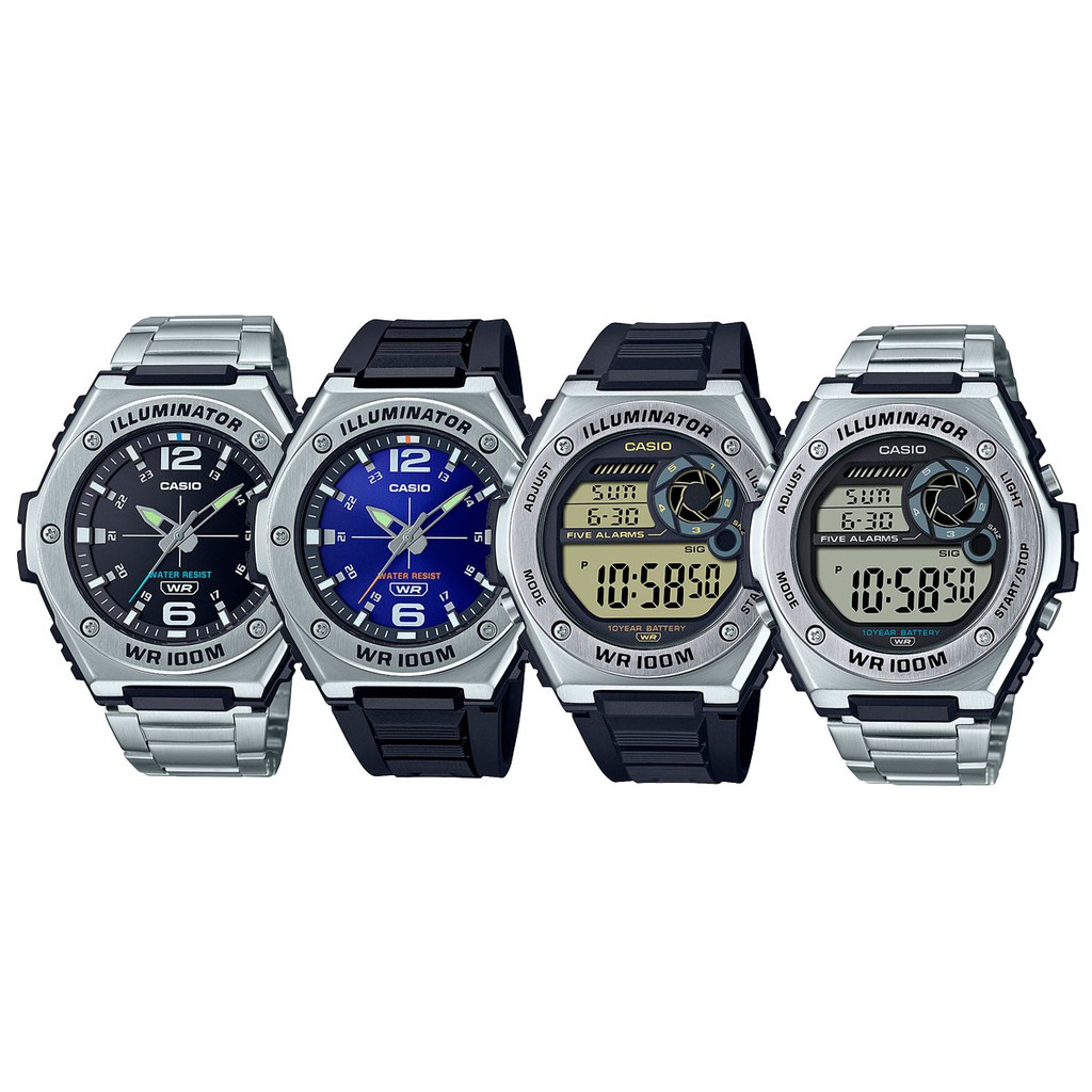 ภาพหน้าปกสินค้าCasio Standard นาฬิกาข้อมือผู้ชาย รุ่น MWA-100H,MWA-100HD ของแท้ประกันศูนย์ 1 ปี