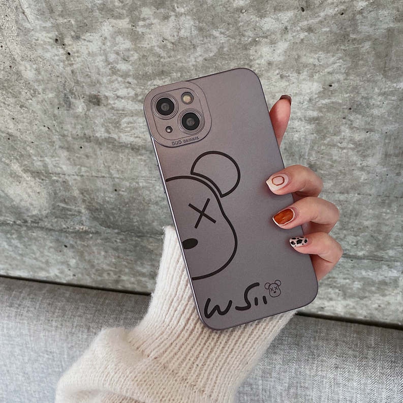 เคสไอโฟน11-เคส-violent-bear-apple-tpu-kaws-case-iphone13-เคสขอบเหลี่ยมซิลิโคนแบบนิ่ม-เคสไอโฟน7พลัส-caseiphone11-เคส-iphone8พลัส-caseiphone11promax-เคสxr-12-max-ตัวป้องกันเลนส์-เคสโทรศัพท์กันกระแทก