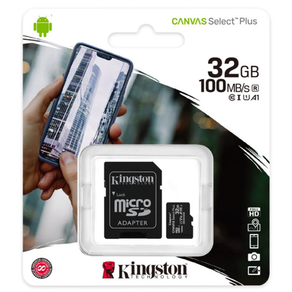 ภาพหน้าปกสินค้าKINGSTON MicroSDHC Canvas Select Plus 100R 32GB, 100/85MB/s ME6-000875 การ์ดความจำ จากร้าน itcity บน Shopee