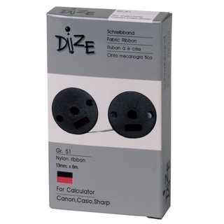 ผ้าหมึกเครื่องคิดเลข Dize รุ่น GR-51 สีดำ/แดง สำหรับเครื่องคิดเลขทุกรุ่นที่ใช้ผ้าหมึกริบบอน Casio/Canon/Sharp