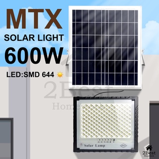 LED Solar Light MTX รุ่น 600W แอลอีดี สปอร์ตไลท์ โซล่าเซลล์ สลิม กันน้ำ ไฟ สปอตไลท์ พลังงานแสงอาทิตย์ Solar cell