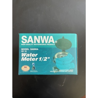 มิเตอร์น้ำ SANWA 1/2" เป็น มาตรวัด ค่าปริมาณการใช้น้ำ