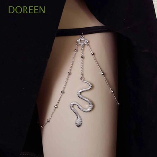 Doreen วินเทจ ผู้หญิง ขา แหวน เซ็กซี่ รัดรูป สายรัด เกาหลี ถุงเท้า เข็มขัด เปลือกหอย มุก สําหรับเด็กผู้หญิง หรูหรา พู่ หลายชั้น สายรัดขา ร่างกาย