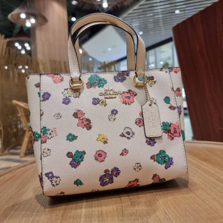 COACH ALICE SATCHEL WITH SPACED FLORAL FIELD PRINT