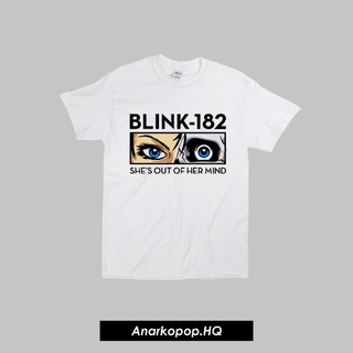 เสื้อยืดผู้ชาย เสื้อยืด พิมพ์ลายวงดนตรี BLINK 182 วงดนตรี ร็อค ป๊อปป็อป พันธ์วงดนตรี S-5XL