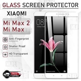 MLIFE - กระจก 9D เต็มจอ Xiaomi Mi Max / Mi Max 2 ฟิล์มกระจก ฟิล์มกันรอย กระจก เคส ฟิล์มหลัง ฟิล์มหลังเครื่อง Glass