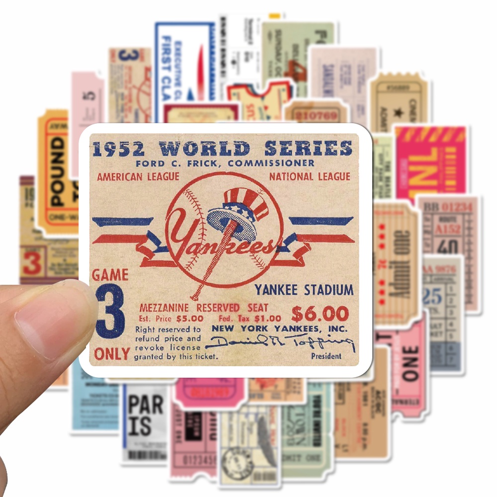 50pcs-retro-old-ticket-stubs-art-stickers-decorative-hand-account-stickers-box-computer-waterproof-stickers