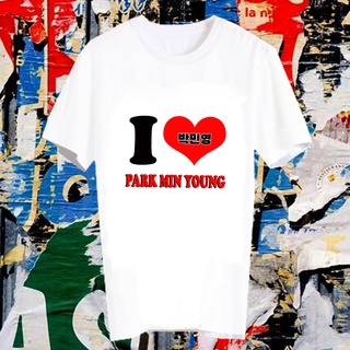 เสื้อยืดสีขาว สั่งทำ เสื้อยืด Fanmade เสื้อแฟนเมด เสื้อยืดคำพูด เสื้อแฟนคลับ FCB126 พัคมินยอง Park Min young
