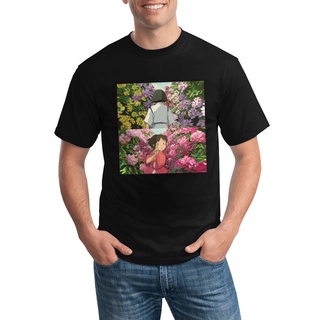 เสื้อยืดลําลอง พิมพ์ลาย Ghibli Hayao Miyazaki Totoro Spirited Away Chihiro สําหรับผู้ชาย เสื้อยืดผู้ชาย เสื้อยืดผู้หญิงเ