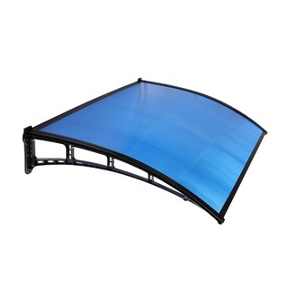 SUNSHIELD Polycarbonate awning 100x150 cm. BLUE กันสาดโพลีคาร์บอเนตแบบใส SUNSHIELD 100x150 ซม. สีนํ้าเงิน กันสาด งานหลัง