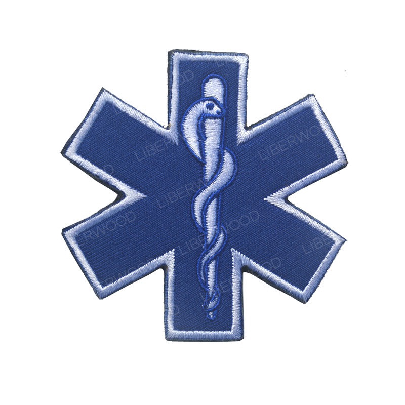 ภาพสินค้าParamedic EMT Heartbeat EMS Star of Life USA flag Emergency Rescue PATCH SAR MED Medic Medical patch Badge Appliques จากร้าน ak47patch.th บน Shopee ภาพที่ 6