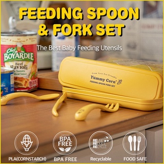 Feeding Spoon Fork Set ช้อน ส้อมเด็ก อุปกรณ์ทานอาหารสำหรับเด็ก