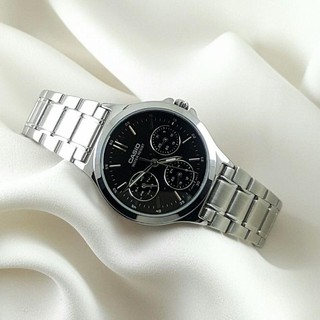 ภาพขนาดย่อของภาพหน้าปกสินค้านาฬิกา Casio รุ่น LTP-V300D-1A นาฬิกาผู้หญิง สายแสตนเลสหน้าปัดสีดำ สวยหรู - มั่นใจ 100% รับประกันสินค้า 1 ปีเต็ม จากร้าน nalikaonlineshop บน Shopee ภาพที่ 5