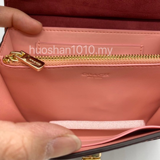 outlet-ส่วนลด-coach-f76789-กระเป๋าสตางค์ใบสั้นผู้หญิงพับ