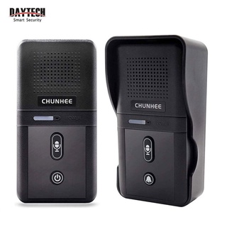 DAYTECH Two Way Intercom Door Bell Wireless 2 Way Communication Intercom Doorbell Waterproof 800M Range