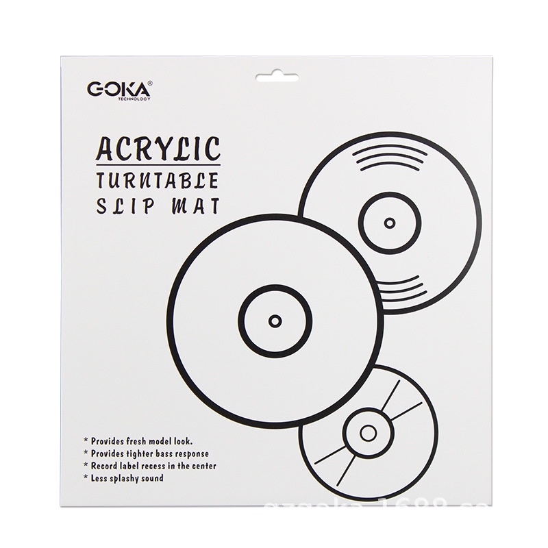 แผ่นอะคริลิค รองแผ่นเสียง Goka Acrylic LP Slip Mat ขนาด 12 นิ้ว เครื่องเล่นแผ่นเสียง Shopee