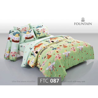 FTC087: ผ้าปูที่นอน ลาย Cinnamoroll/Fountain