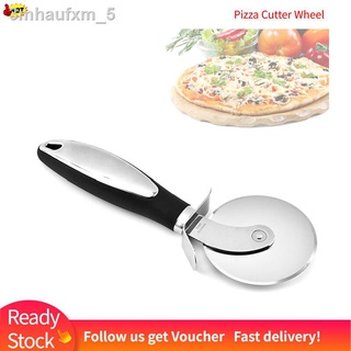 [Ready Stock Fast delivery] Stainless Steel Pizza Cutting Wheel Kitchen Pizza Cutting with Anti-Slip Grip Handle