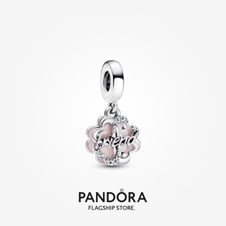 Pandora จี้ใบโคลเวอร์สี่แฉก ของขวัญวันหยุด สําหรับผู้หญิง p804