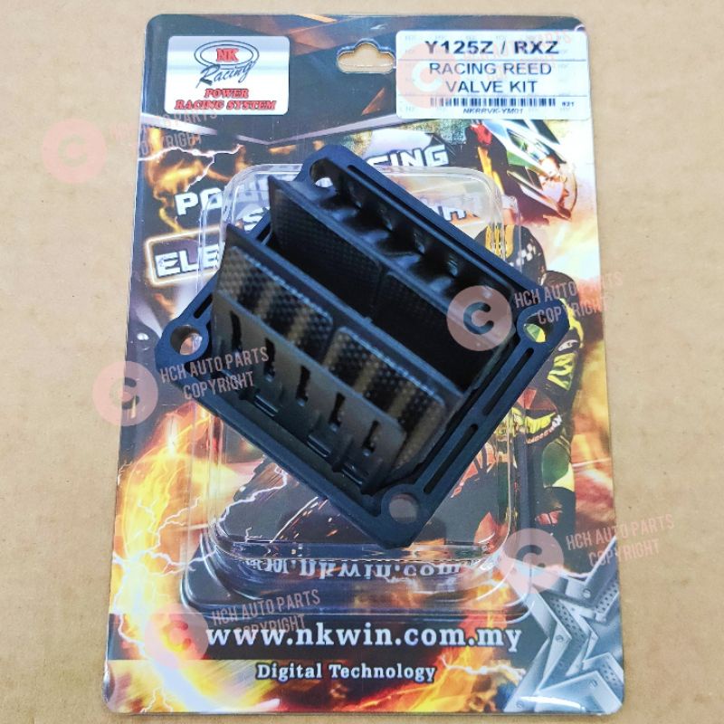 RACING REED VALVE KIT (CARBON) V4 - YAMAHA - Y125Z/ZR / RXZ / RXZ NEW ...