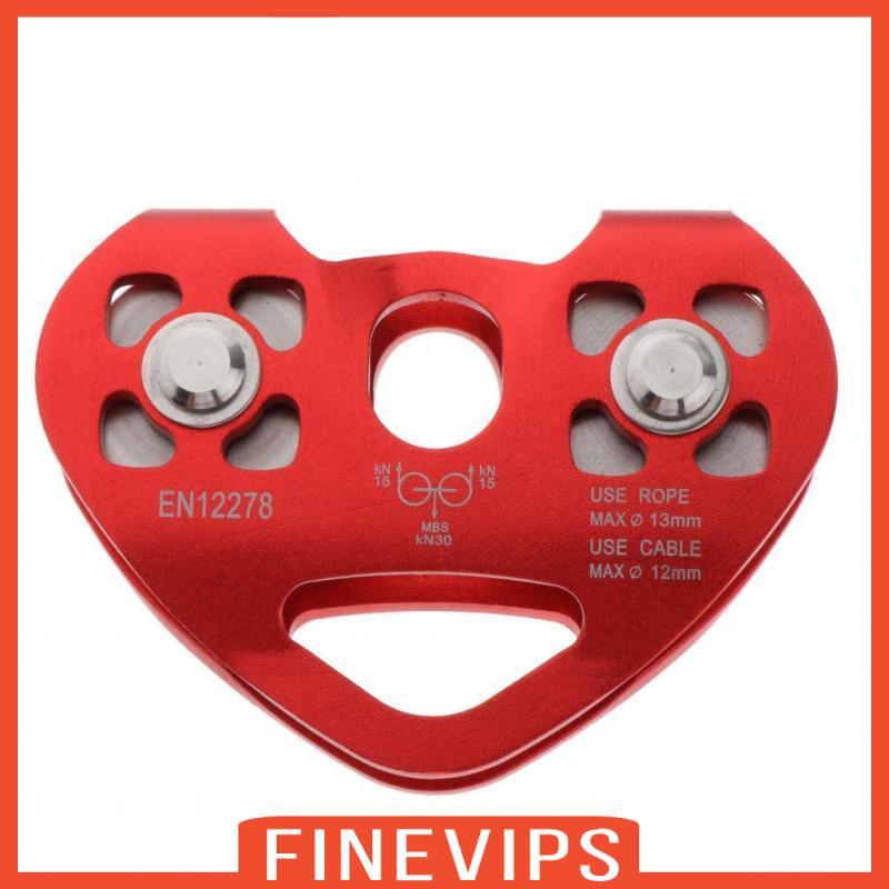 finevips-รอกคู่-30kn-หัวเข็มขัดคาราบิเนอร์-สีแดง-สําหรับปีนเขา