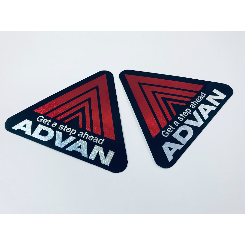 สติ๊กเกอร์ ADVAN Car Racing สติกเกอร์ ฟอยล์ สะท้อนแสง JDM Sticker Japan ...