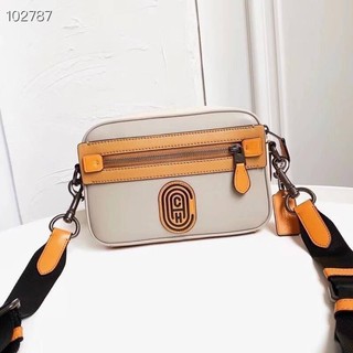 Coach  ACADEMY CROSSBODY IN COLORBLOCK WITH COACH PATCH