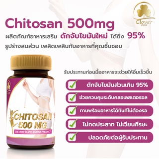 ภาพขนาดย่อของภาพหน้าปกสินค้าอาหารเสริม Clover Plus Chitosan 500 mg ไคโตซาน 30 แคปซูล + Dary Vit Vitamin C Complex อะเซโลร่า วิตามินซี 30 แคปซูล จากร้าน growmarket88 บน Shopee ภาพที่ 2
