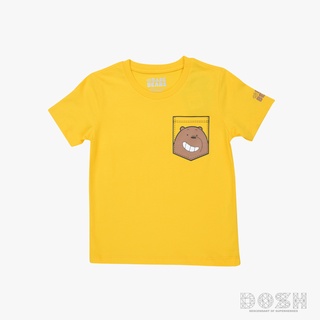 DOSH KIDS UNISEX T-SHIRTS WE BARE BEARS เสื้อยืดคอกลม แขนสั้น เด็กชาย-เด็กหญิง 9FBBBT5020-YE