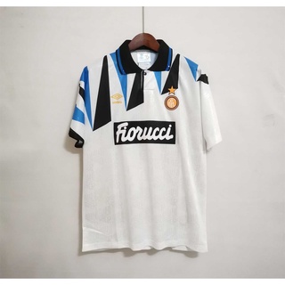 ภาพหน้าปกสินค้า91-93 Inter Milan Away เสื้อฟุตบอลย้อนยุคฟุตบอล ที่เกี่ยวข้อง