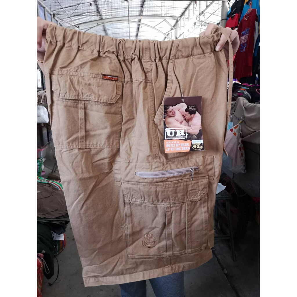 ภาพสินค้ากางเกงขาสั้นคนอ้วน กางเกงเอวยาง​ ไซส์ใหญ่ กางเกงไซส์พิเศษ​ ไซส์จัมโบ้​ ยี่ห้อ​ UR ยูอาร์ ผ้าชิโน ไซส์ 3L จากร้าน vittavatyokrattanasak บน Shopee ภาพที่ 5