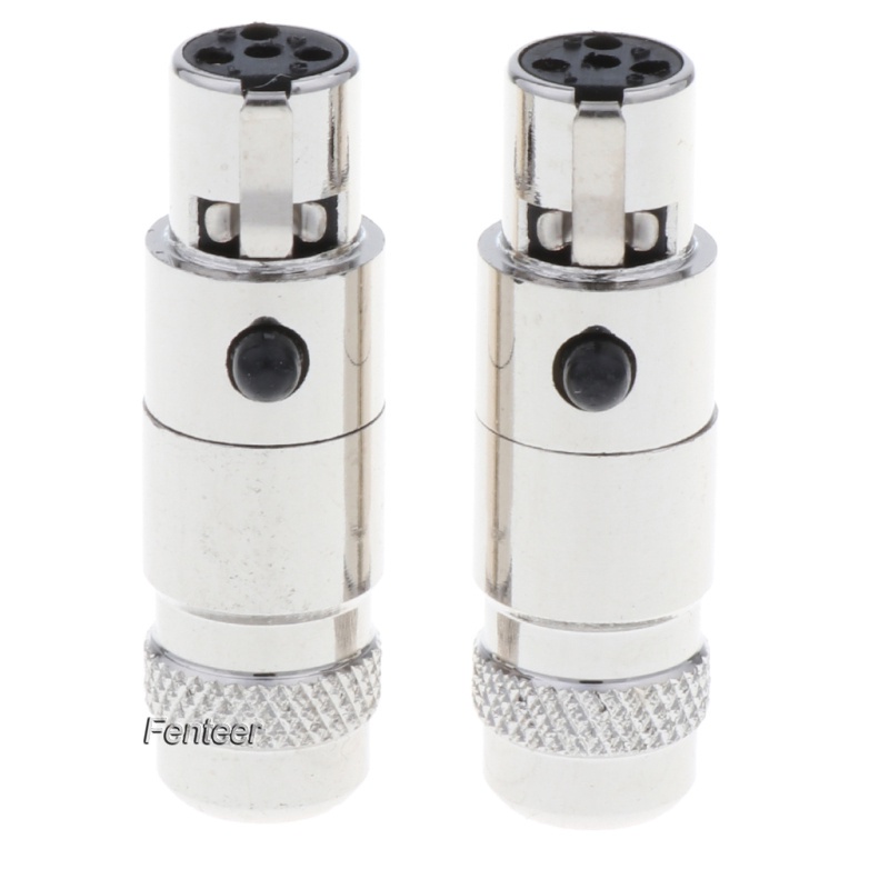 fenteer-ซ็อกเก็ตปลั๊ก-xlr-5-มม-4-pin-2-แพ็คสําหรับสัญญาณการถ่ายโอนสัญญาณอิเล็กทรอนิกส์