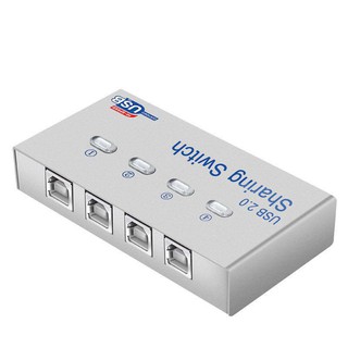 ภาพหน้าปกสินค้าตัวสลับเครื่องพิมพ์ Printer Switch USB 2.0 Hub Auto Sharing Switch 2 / 4 Ports for Computer PC Printer Mini ที่เกี่ยวข้อง