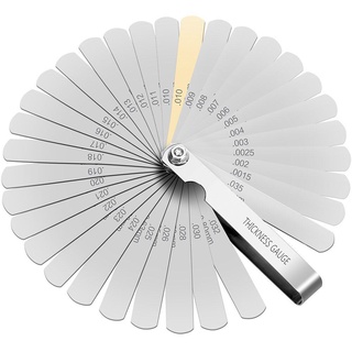 32 ใบเลื่อยเมตริก Gap FILLER 0.04-0.88mmเครื่องวัดความหนาสำหรับวัดเครื่องมือ