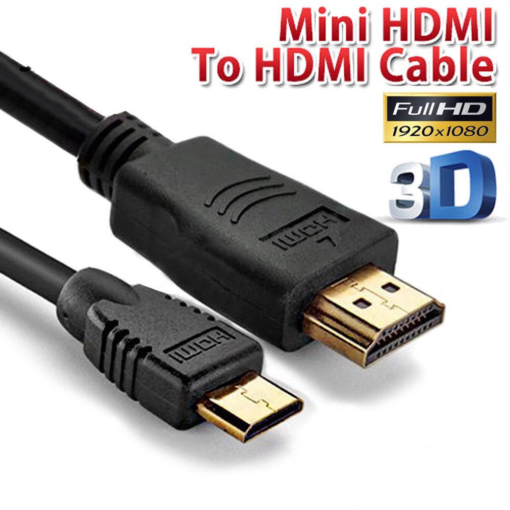 สาย-hdmi-to-mini-hdmi-full-hd-1080-p-ความยาว-2m-3m-ยาว5m-สีดำ