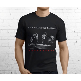 เสื้อยืดลําลอง ผ้าฝ้าย แขนสั้น คอกลม พิมพ์ลาย Rage Against Machine Ratm Rock Band คุณภาพสูง เหมาะกับของขวัญวันเกิด แฟชั่