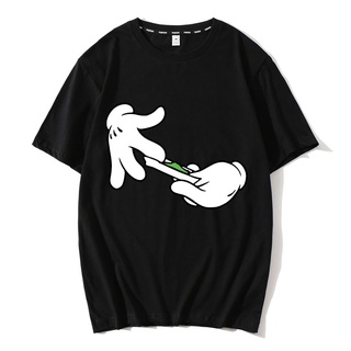 [S-5XL] เสื้อยืดลําลอง ผ้าฝ้าย แขนสั้น พิมพ์ลาย Mikey Rolling Blunt Joint Pot 420 สําหรับผู้ชาย KApdeb97OHecop18