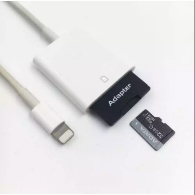 Lighting to Apple iPhone Camera Kit SD Card Reader Phone Adapter