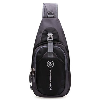 Fin 1 กระเป๋าสะพาย กระเป๋าผู้ชาย กระเป๋ากีฬา Sport Shoulder Crossover Bag 0754(สีดำ)