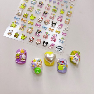 [CORAL Sea] สติกเกอร์ ลาย Hello Kitty Sanrio สําหรับตกแต่งเล็บ